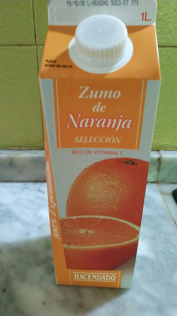 zumo de naranja hacendado 1